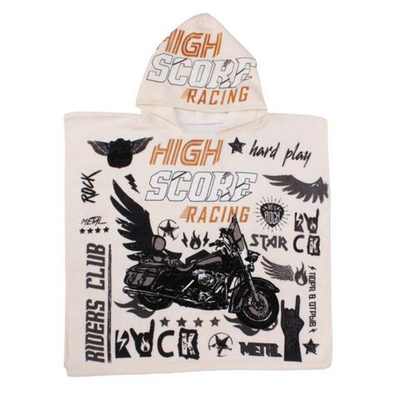 Полотенце-пончо детское махровое "Racing" 60*120см, 7696210 (Крошка Я)