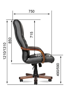 Кресло для руководителя OXFORD A LX
