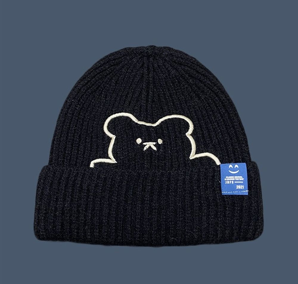 Шапка бини &quot;Bear Art&quot;, черная