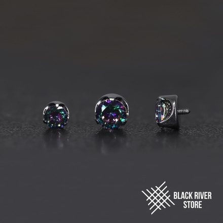 Flat Cubic Zirconia Mystic Topaz