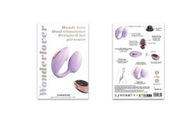 Cтимулятор клитора и зоны G с пультом для пары Love to love WONDERLOVER - VIVA MAUVE