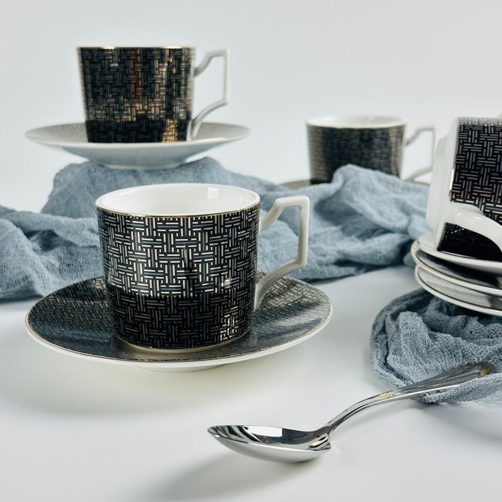 Lenardi 244-067 Кофейный набор 12пр. 130 мл в под.уп.(х12)Фарфор