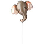 Шар Фольгированный Голова Слона серая (Серый)