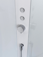 Душевая кабина BelBagno UNO-CAB-A-1-90-C-Cr-Bi-TOP-R, правосторонняя