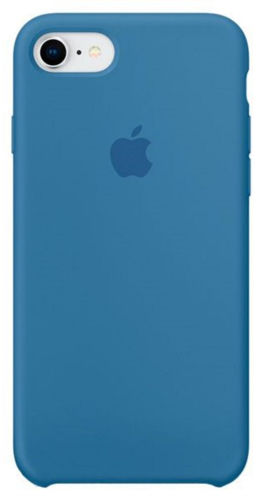 Чехол силиконовый для IPhone 8 Denim Blue (MRG22FE/A)