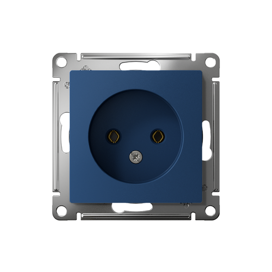 Розетка AtlasDesign 16А без заземл. без шторок механизм аквамарин SE ATN001141