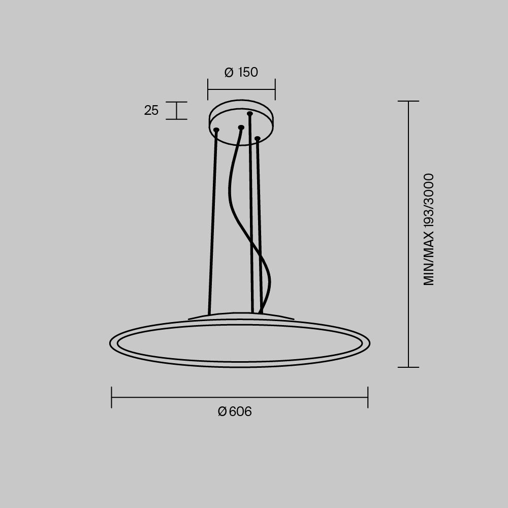 Светильник подвесной Maytoni   MOD471PL-L57WK
