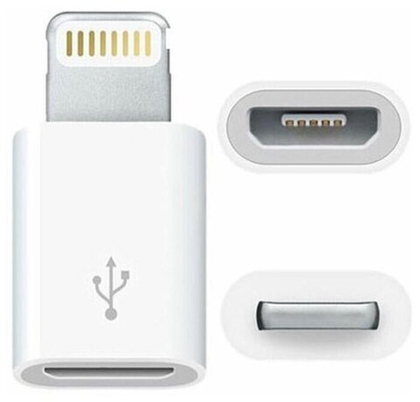 Адаптер micro USB/ Lightning тех.упак