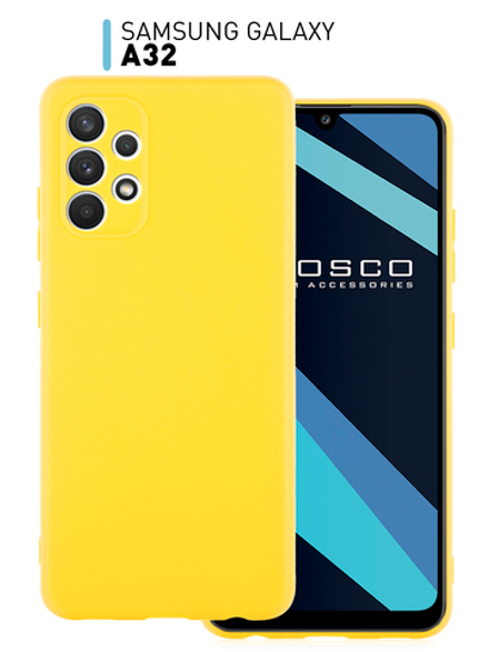 Чехол ROSCO для Samsung Galaxy A32 оптом (арт. SS-A32-COLOURFUL-YELLOW)