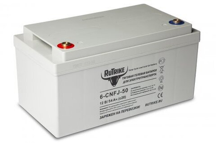 Тяговый аккумулятор RuTrike 6-CNF(J)-50 (12V54A/H C20)
