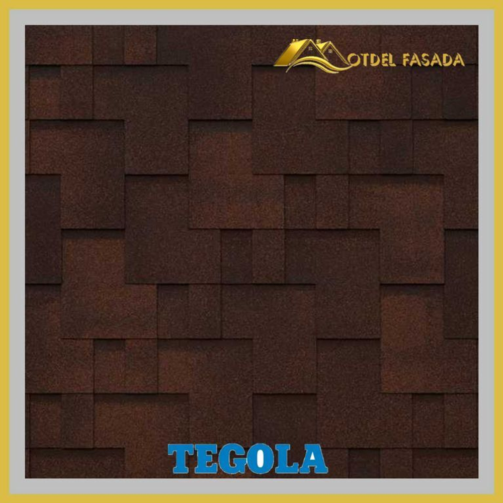 Гибкая черепица TEGOLA LAZIO Marrone 230 2.86м2