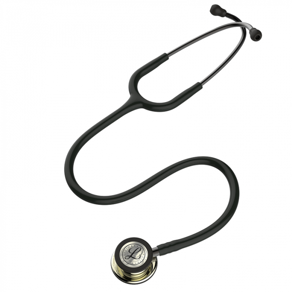 Стетоскоп Littmann Classic III, черный, акустическая головка цвета шампанское (5861)