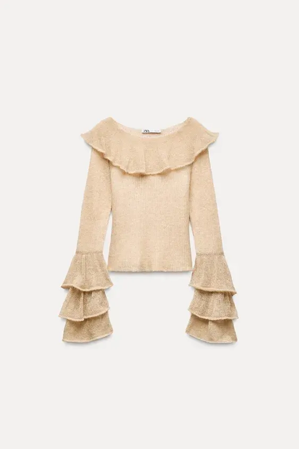 ZARA СВИТЕР ИЗ ТОНКОЙ АЛЬПАКИ И ШЕРСТИ, ПЫЛЬНЫЙ РОЗОВЫЙ