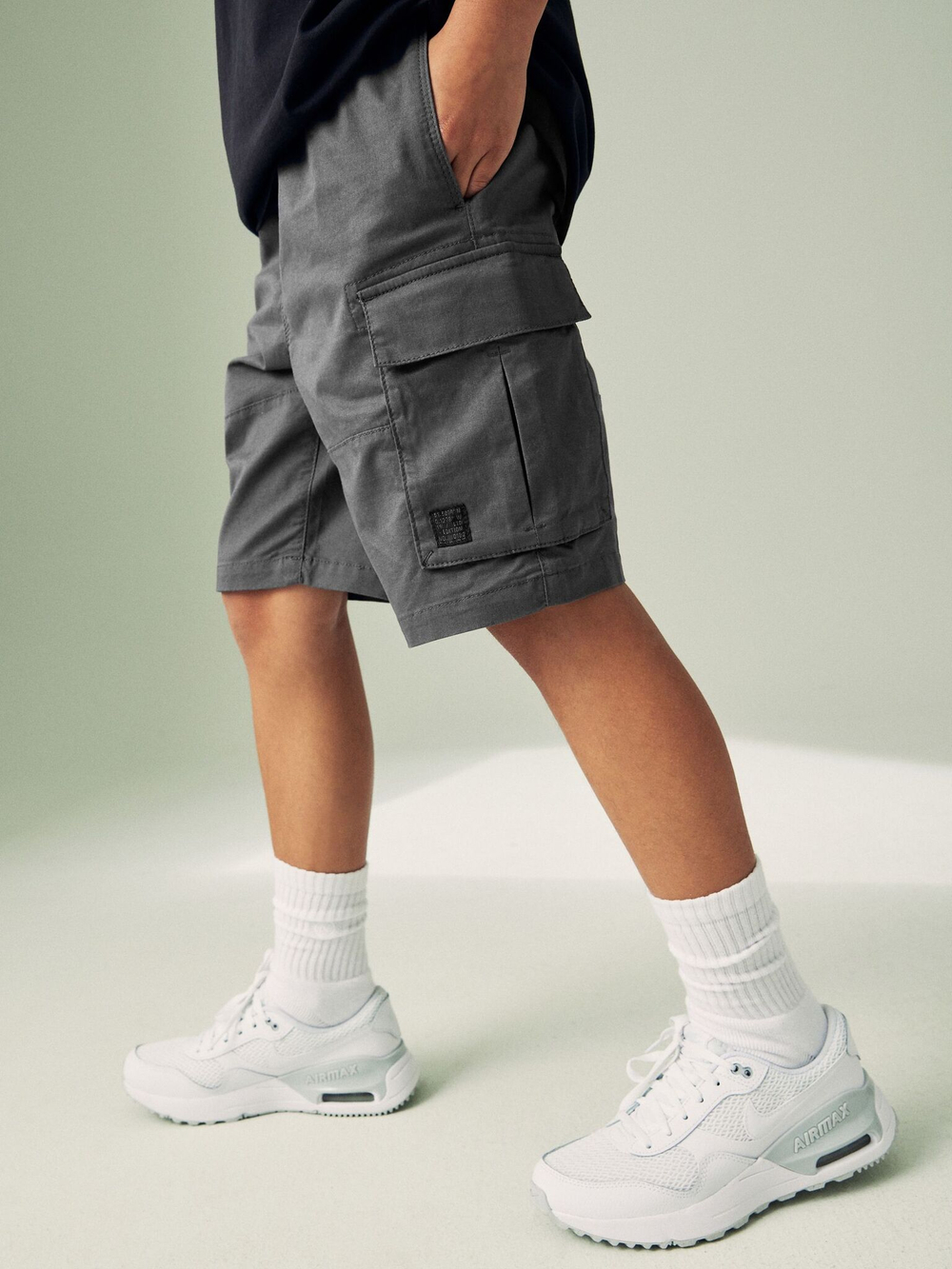 Шорты карго для мальчика Next 338-699, Темно-серый