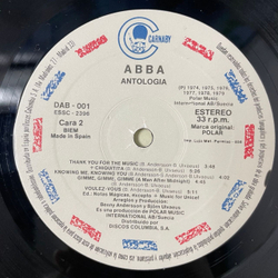 Винтажная виниловая пластинка LP Сборник ABBA АББА Antologia (Испания 1982) Mamma Mia