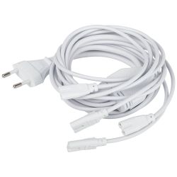 Разветвитель сетевой для линейных светильников ЭРА 5х IEC C7 2pin 2m для подключения 5 светильников | Аксессуары для фито светильников