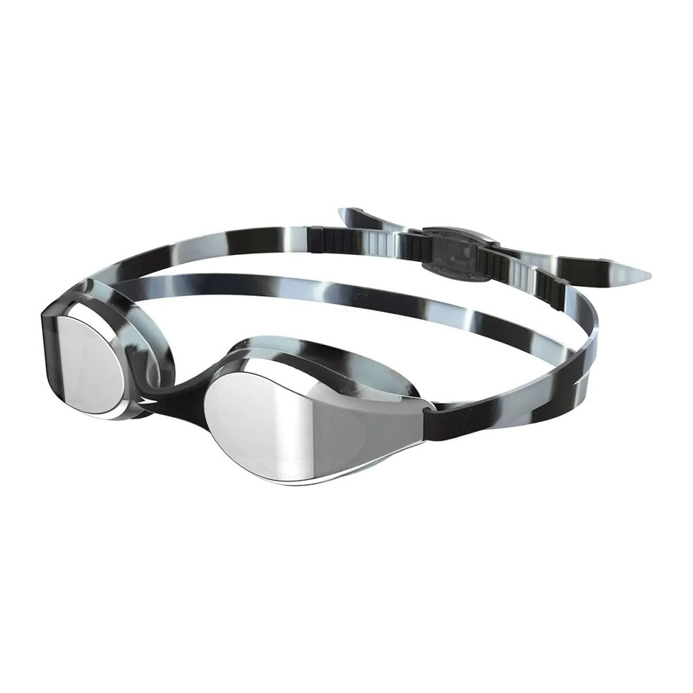 Очки для плав. детск. SPEEDO Hyper Flyer Mirrored Jr, 8-7750316040, ЗЕРКАЛЬНЫЕ линзы, черно-белый