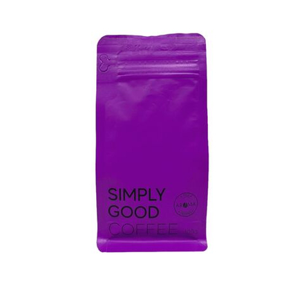 Пакет квадропак с логотипом с зип-локом и клапаном 50-100гр кофе