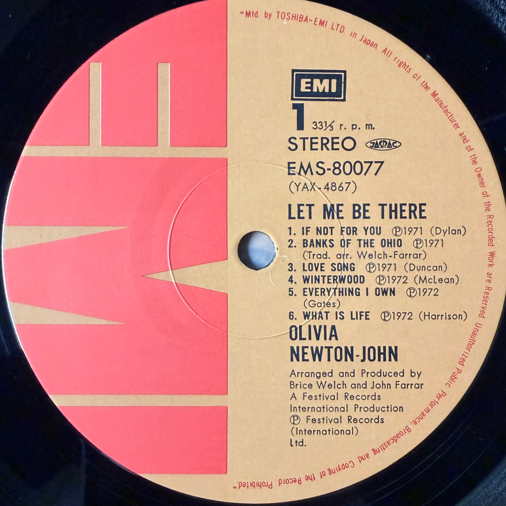 Виниловая пластинка Olivia Newton-John - Let Me Be There LP