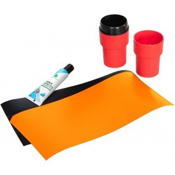 Лодка Тонар Алтай А320 (надувное дно) оранжевый/черный