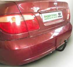 Фаркоп(прицепное) Лидер-Плюс для NISSAN ALMERA, седан 2000-2006 (паспорт и сертификат в комплекте)(без электрики)N106-A