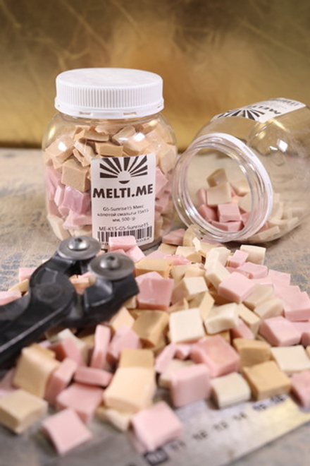 G5-Sunrise15 Микс колотой смальты 15х15 мм, 500 гр