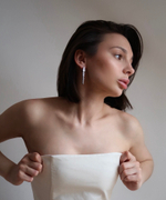 Серьги змейки silver