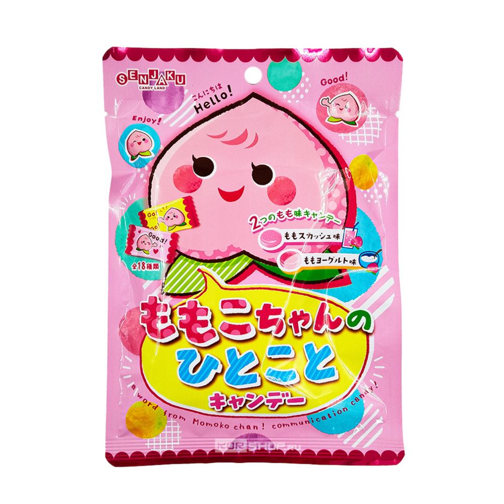 Senjaku карамель персиковая"Momo-Chan", 47 гр