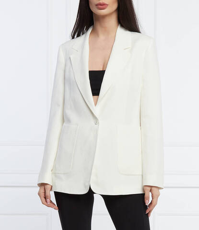 льняной пиджак Patrizia Pepe - белый(2S1423 A052)