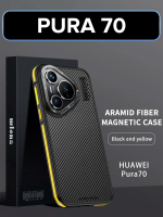 Чехол для Huawei Pura 70 кевларовый, WLONS