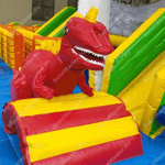 Большой надувной батут "Средневековье" 9*9*5 м