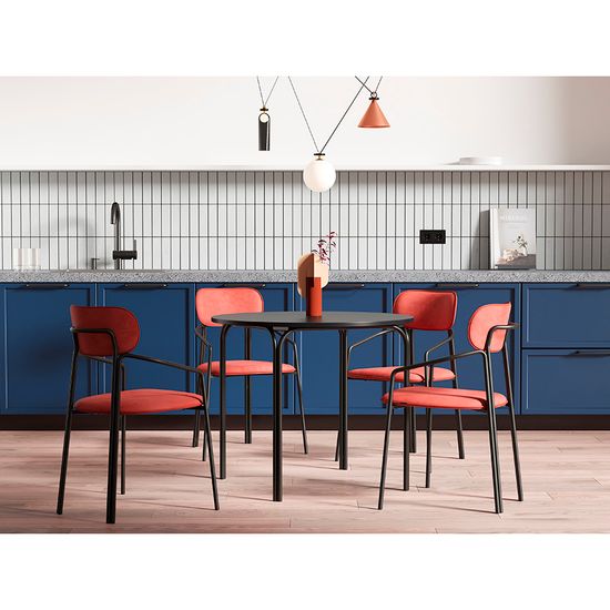 Стол обеденный ror, D90 см, черный