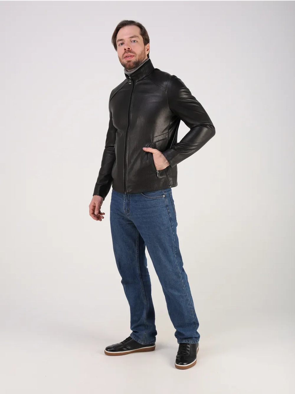 Кожаная куртка демисезонная натуральная