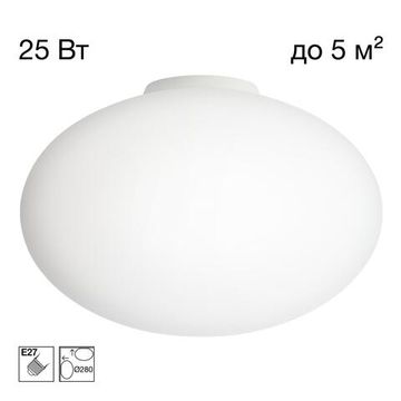 CL941E28B0 RON Накладной Св-к Эллипс База Белая