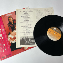 Винтажная виниловая пластинка LP АББА All About ABBA / Mamma Mia (Japan 1976) (Obi) SOS