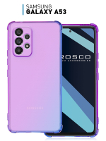 Чехол ROSCO для Samsung Galaxy A53 оптом (арт. SS-A53-HARD-TPU-VIOLET-BLUE)