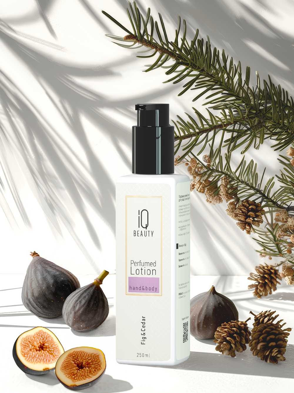 Парфюмированный лосьон для рук и тела IQ Beauty Инжир и Кедр Fig&Cedar , 250 мл