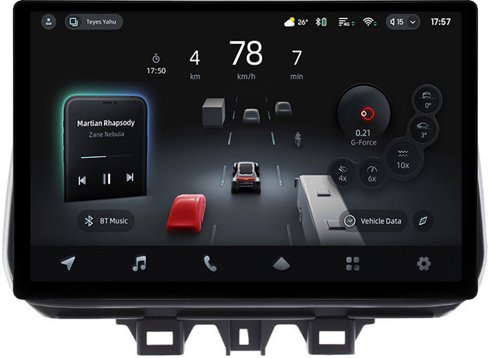 Магнитола для Hyundai Tucson 3 2018-2021 - Teyes CC4-PRO монитор 13" 2K QLED на Android 13, Snapdragon 778G, 8+128, AI, CarPlay, DSP, 4G SIM-слот