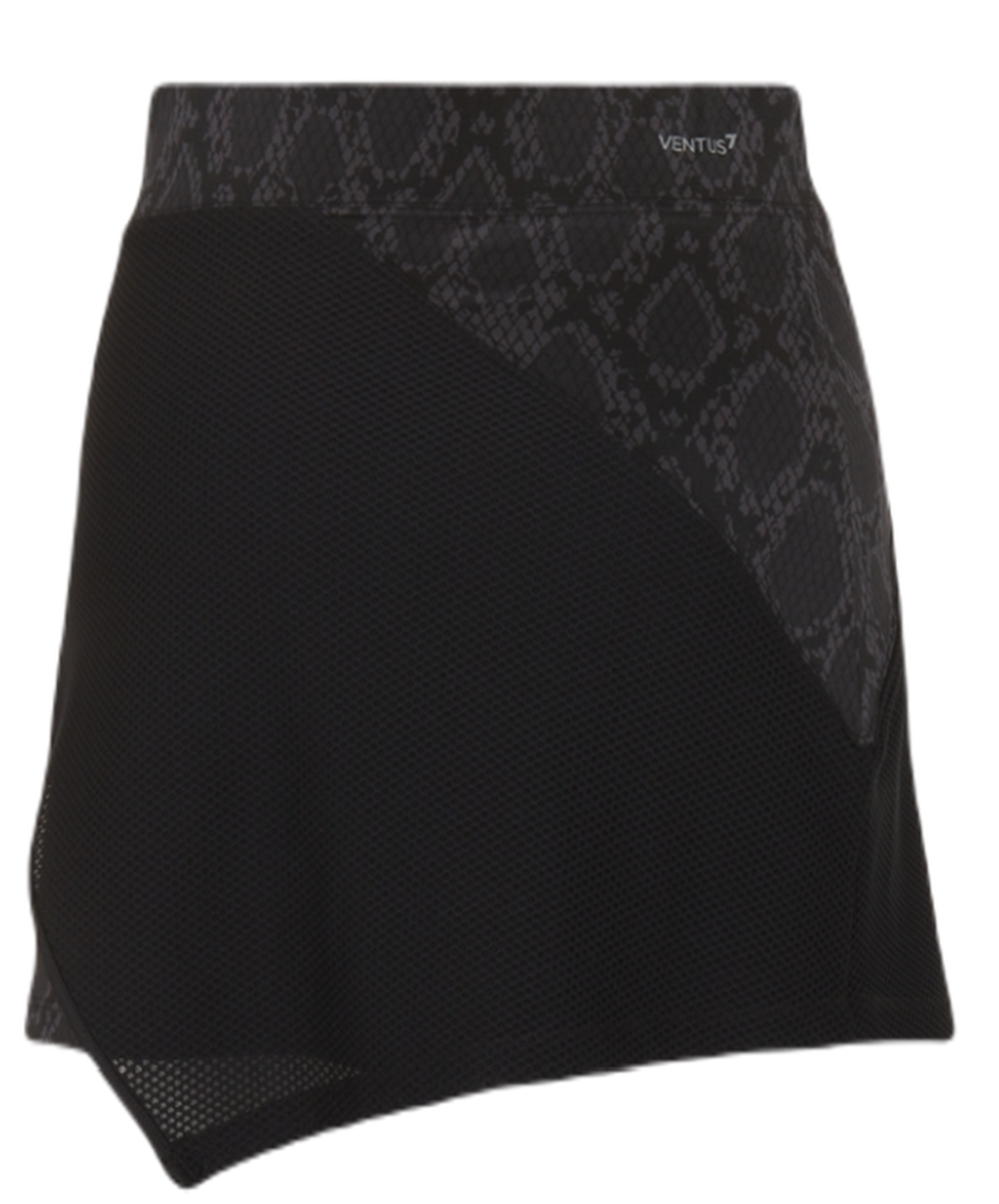 Теннисная юбка EA7 Woman Jersey Miniskirt - черный