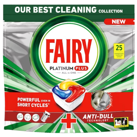 Капсулы таблетки для посудомоечной машины Fairy Platinum Plus 25 шт