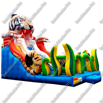 Надувная горка "Большой тигр", 13*7*9 м