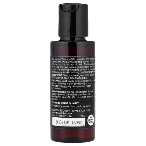 Hobe Labs, Essentials, масло с витамином E, 59 мл (2 жидк. унц.)