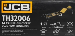 Домкрат подкатной гидравлический 1.5т (h min 70мм, h max 610мм) JCB JCB-TH32006