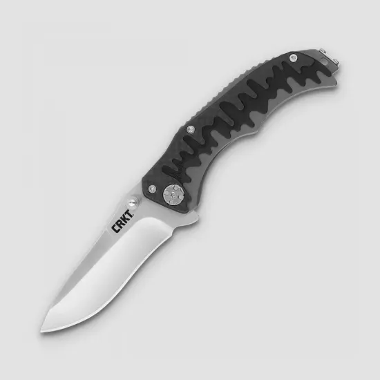 Складной нож CRKT полуавтоматический Drip Tighe CR/1190 c клинком из стали 8Cr13MoV, рукоять Stainless Steel