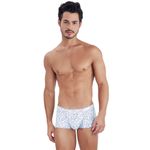 Мужские трусы хипсы голубые с принтом Clever FIGURE TRUNKS 145807