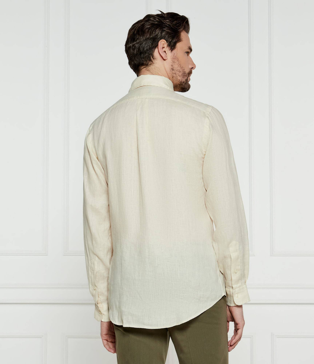 Льняная рубашка POLO RALPH LAUREN - кремовый(710966294)