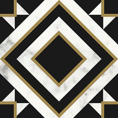 Декор Victorian Marble Blck-Wht Gls 7R (K1222MK9K0)