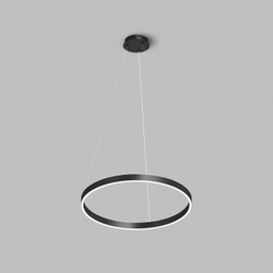 Светильник подвесной RAYDIA, 40 Вт, 3000–4000К, ?600?1500 мм, металл+акрил, черный, свет вверх/вниз