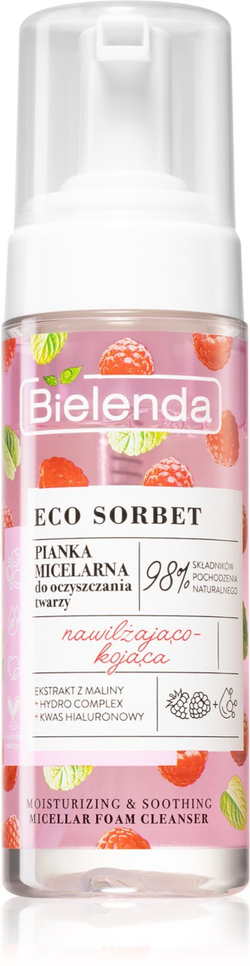 Bielenda Eco Sorbet Raspberry - мицеллярная очищающая пенка /   150  ml  / GTIN 5902169042769