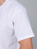 Классика М футболка оверсайз (белый) Lena Basco (Акция)